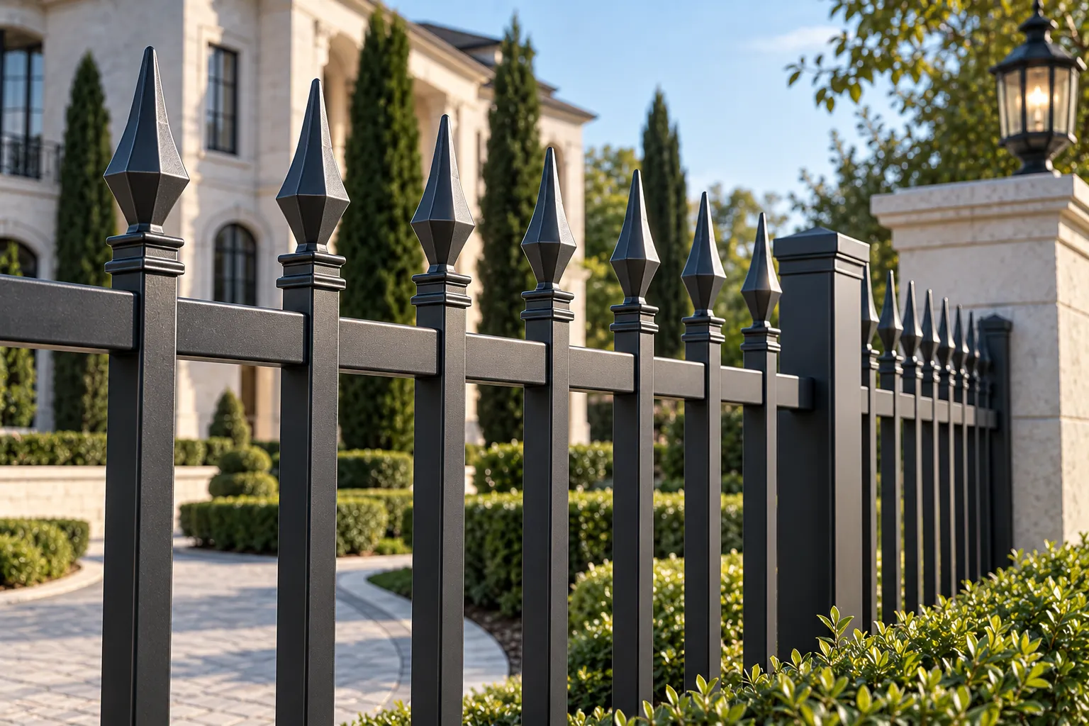 Traditional Spear Top Aluminum Picket Panels