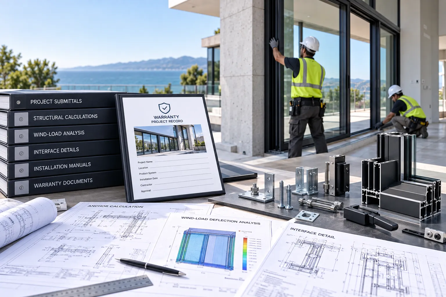 Aluminum architectural window and door engineering installation and structural anchoring guide
