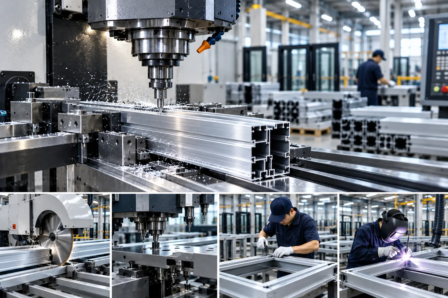Precision CNC Machining and Architectural Aluminum Profile Fabrication Center