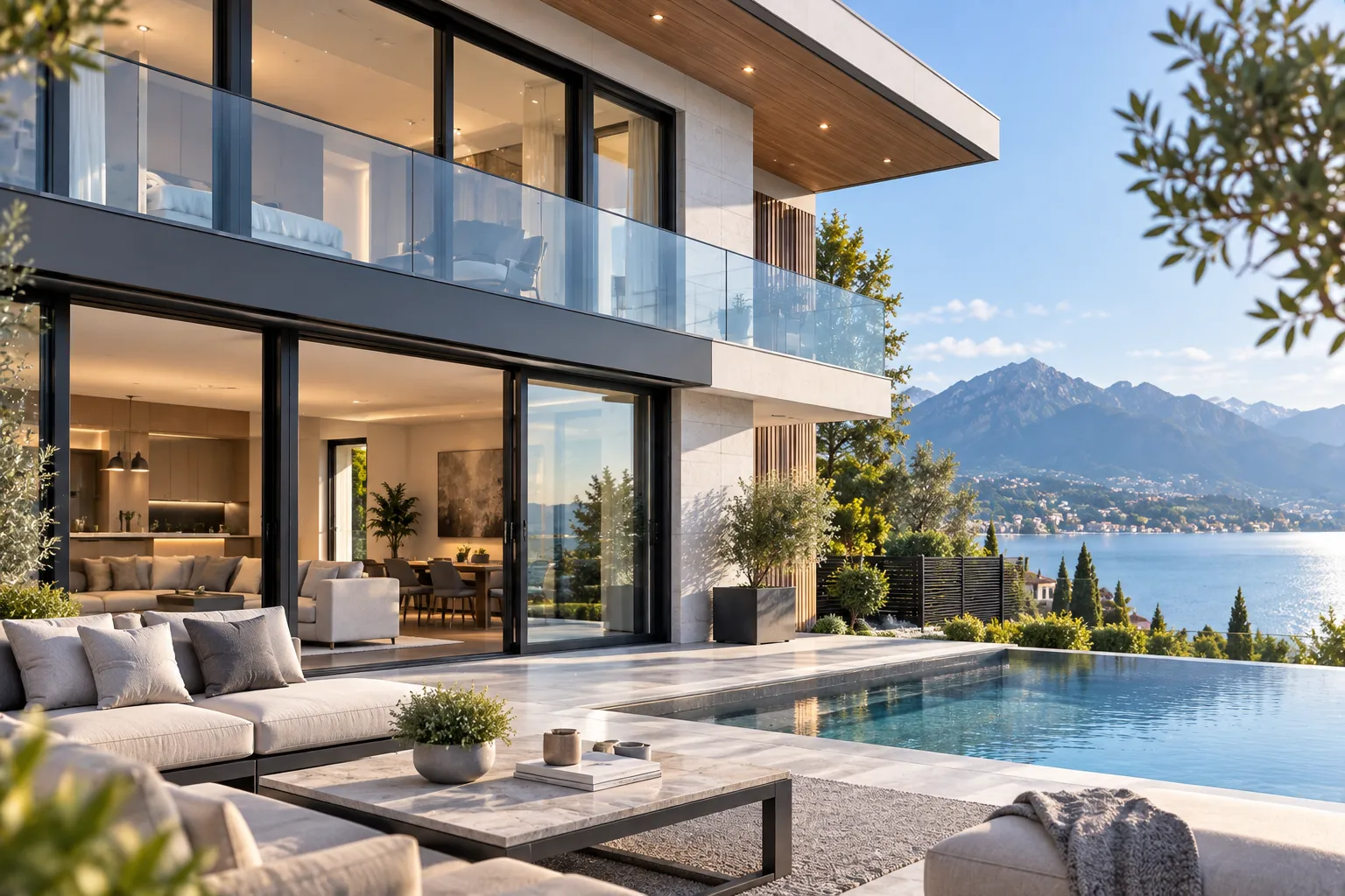 Residential architectural aluminum windows, lift and slide doors, and color-matched fencing