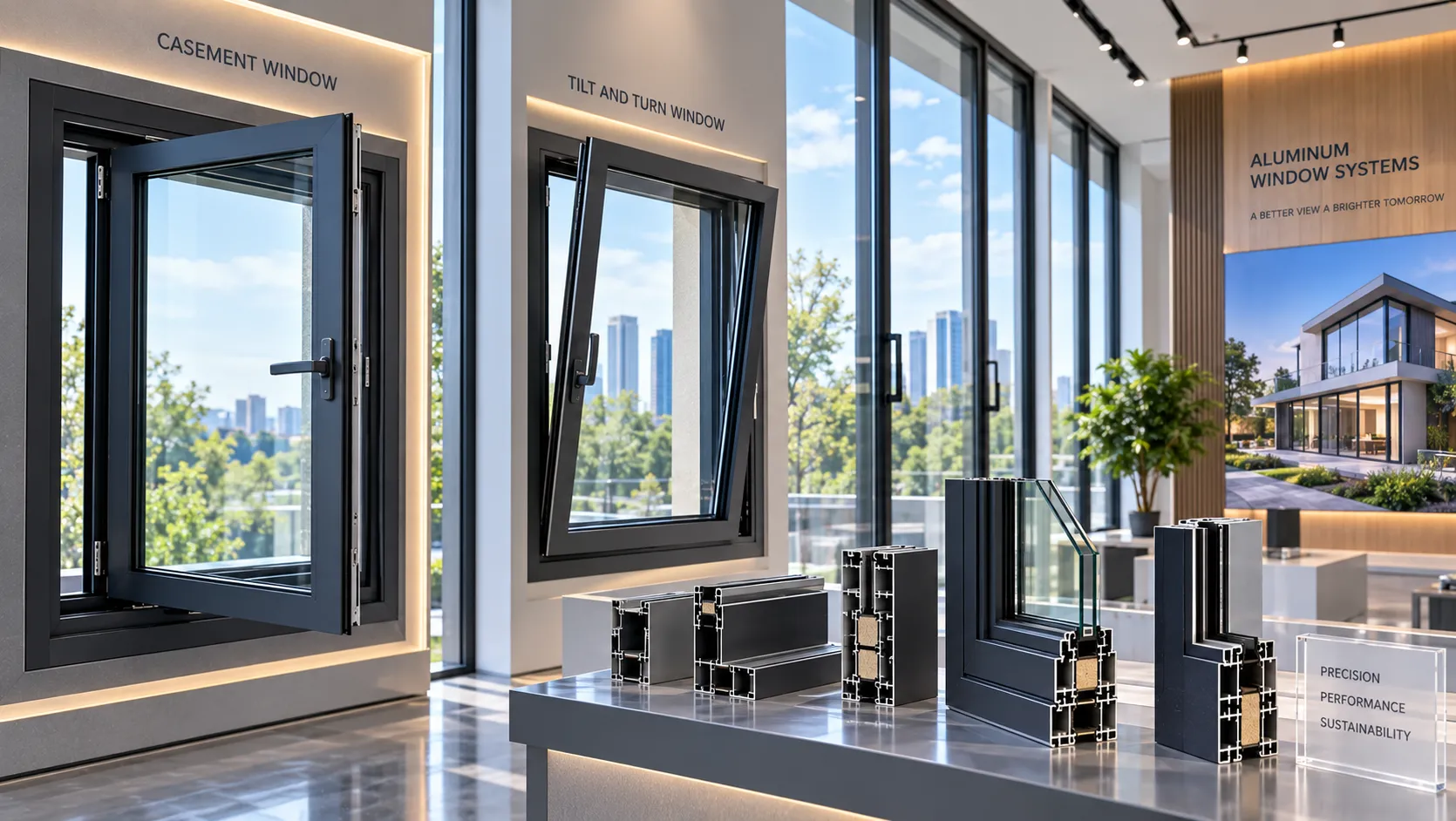Precision Aluminum Window Systems with Polyamide Thermal Break