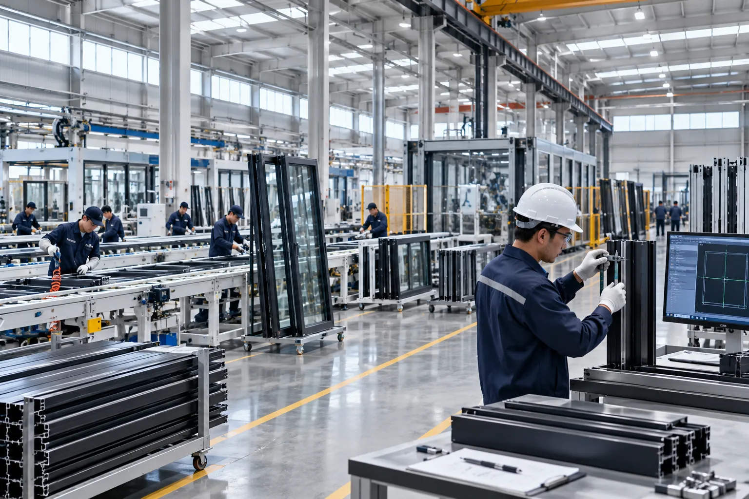 Orient Juko Metal Art commercial window and door automated manufacturing plant