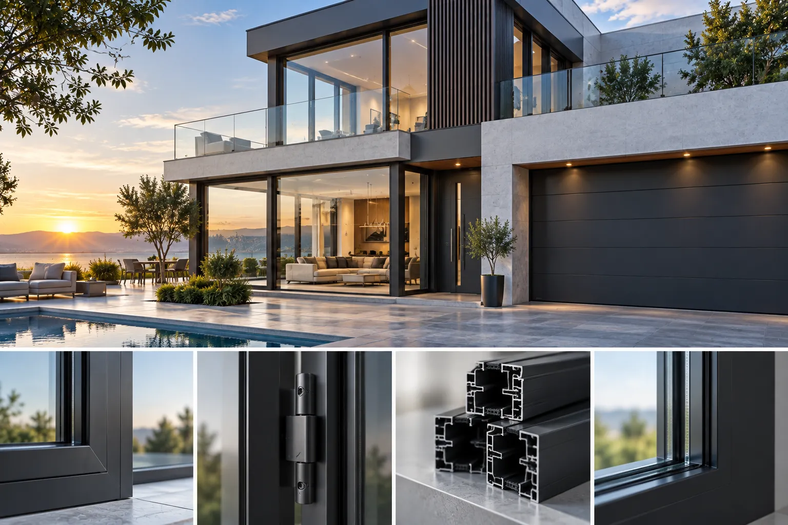 Comparison of aluminum and steel garage door materials