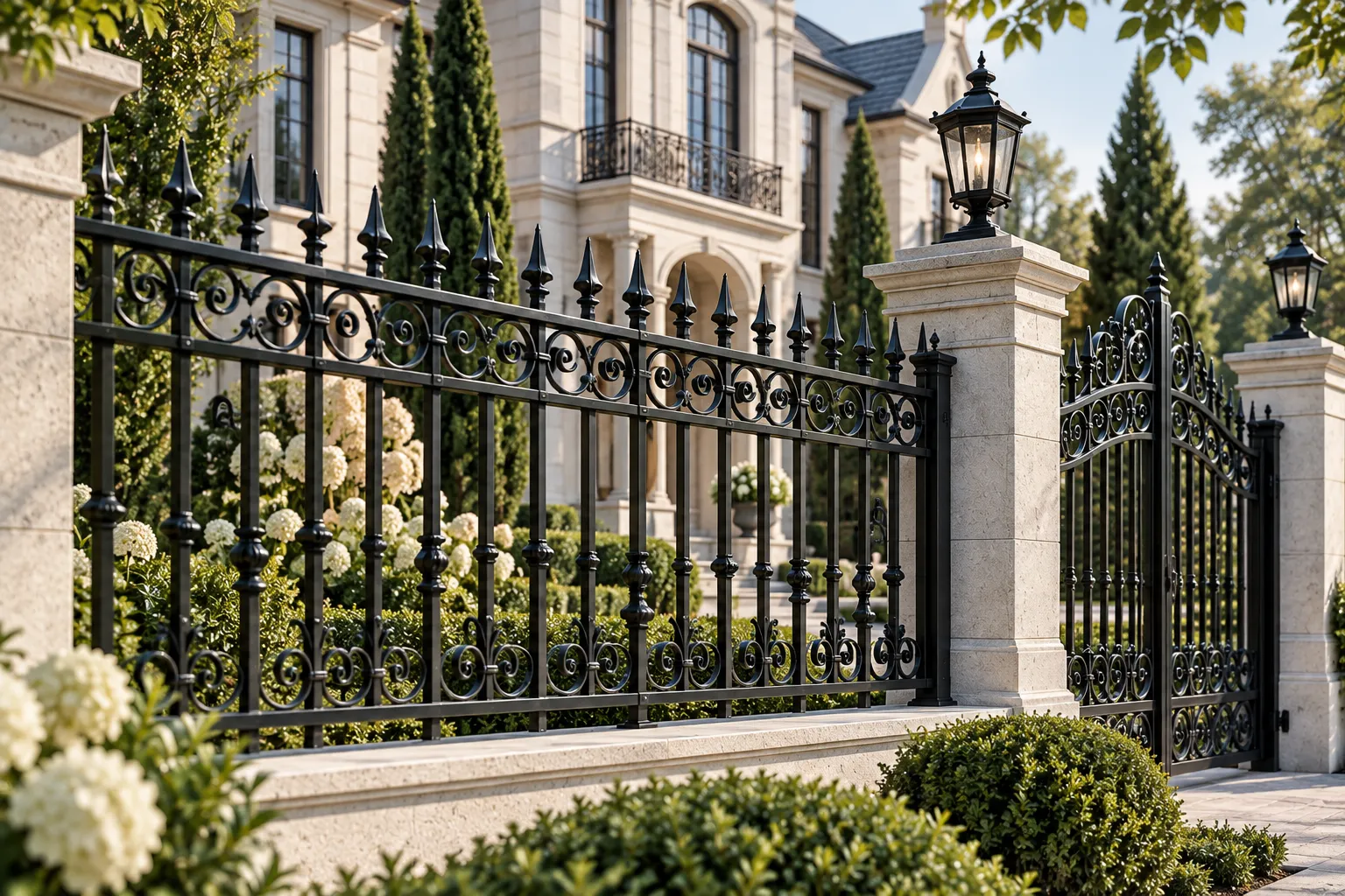 Classic European and Historic Ornamental Aluminum Fencing