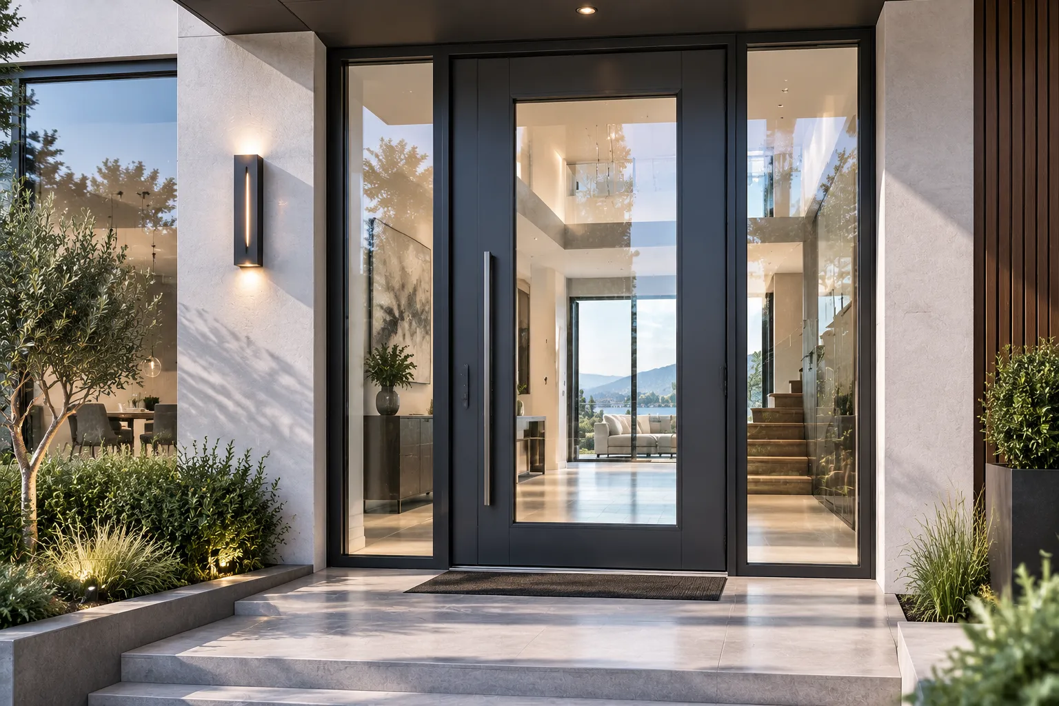 Glass Insert Entry Door