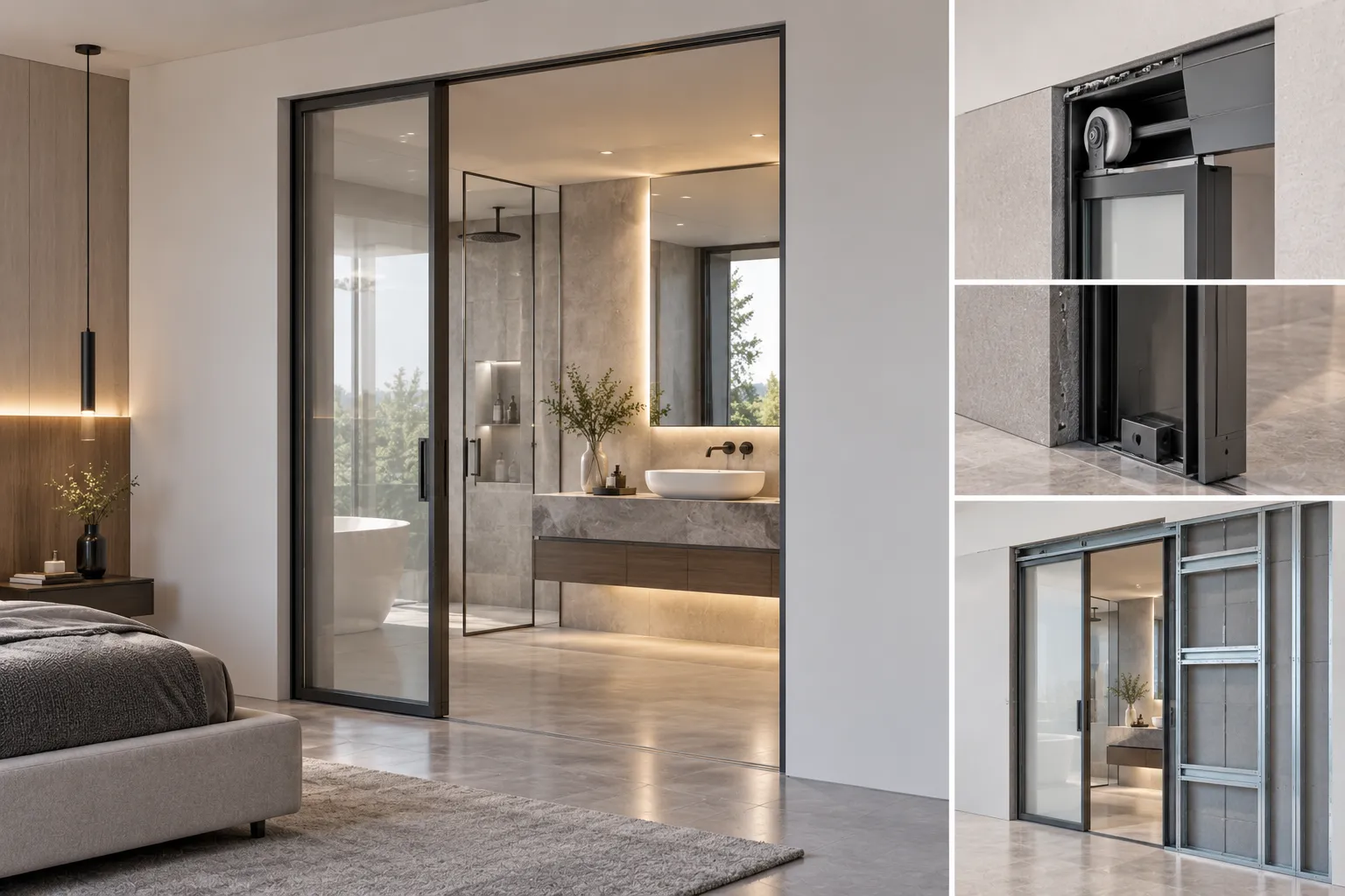 Concealed Cavity Pocket Glass Door System
