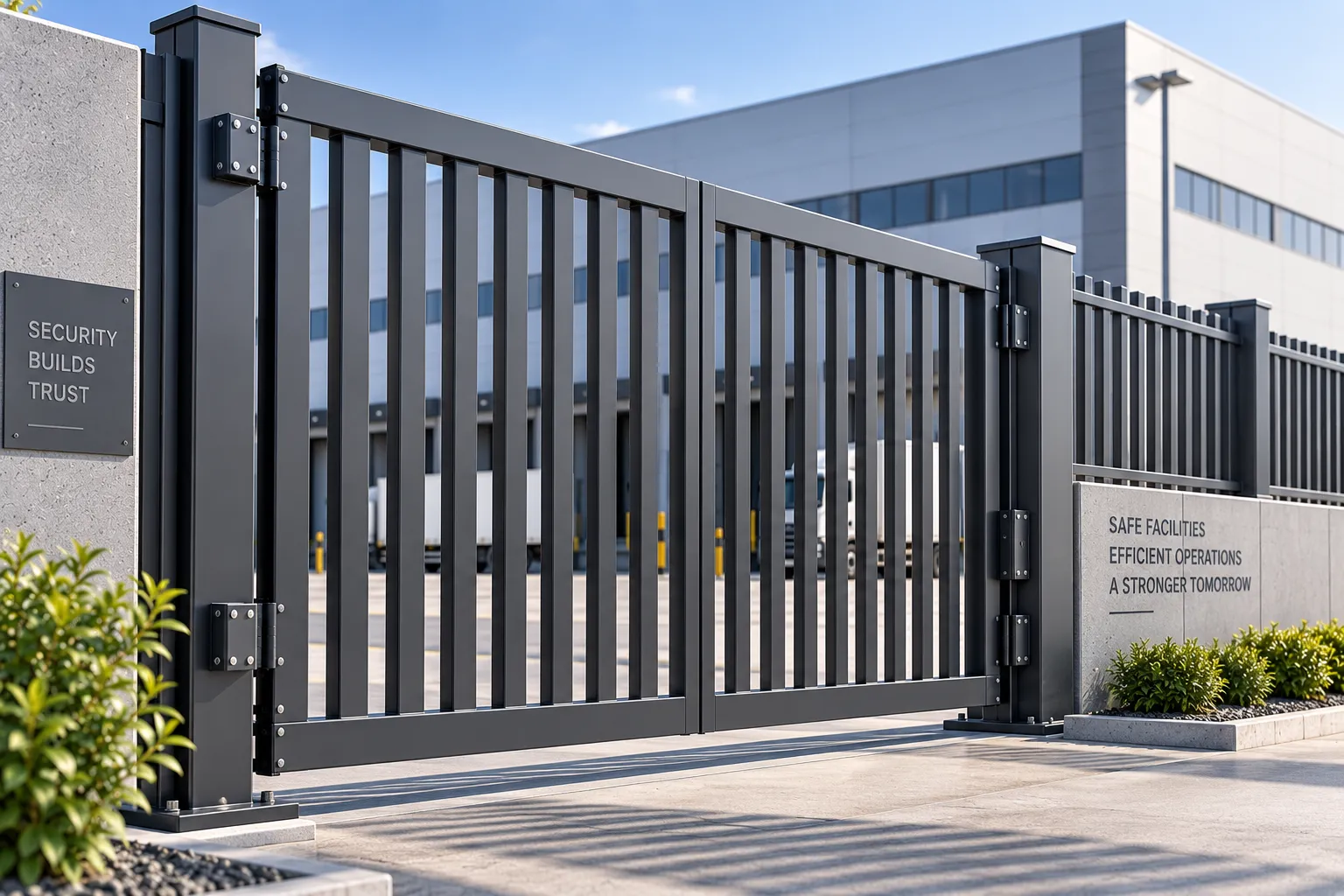 Commercial Heavy-Duty Security Aluminum Fence