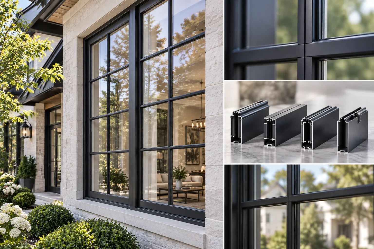 Decorative window grid patterns and simulated divided lite SDL options on hung windows