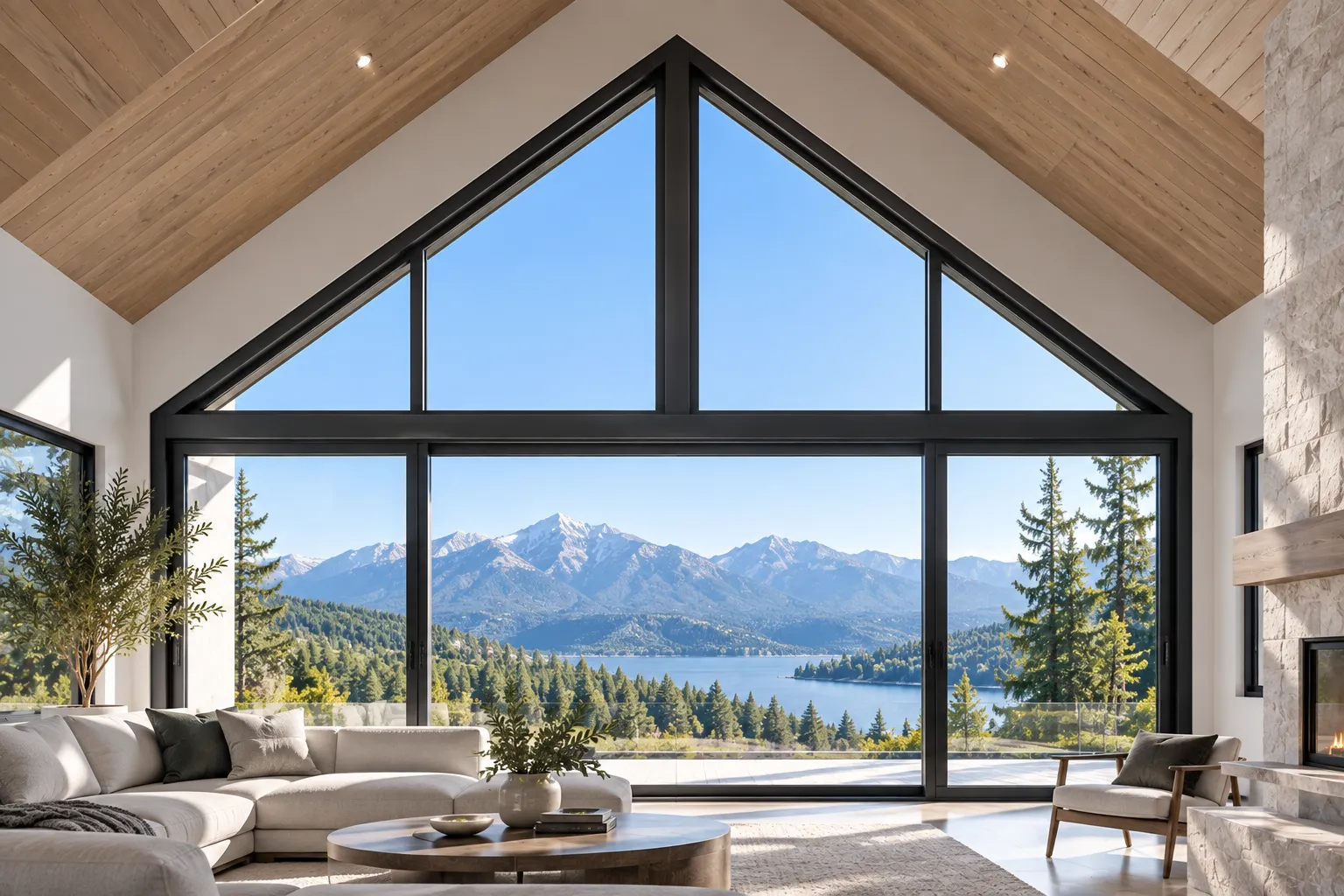 Triangle Gable Window Aluminum Profile