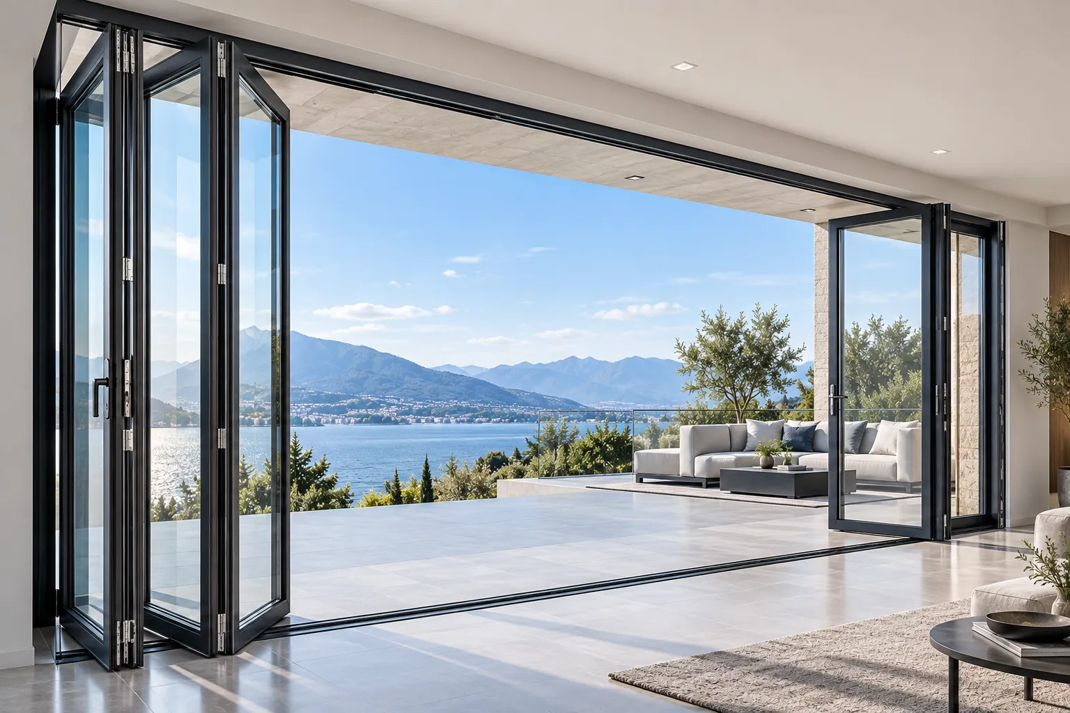 Panoramic Aluminum Bi-Fold Patio Door System