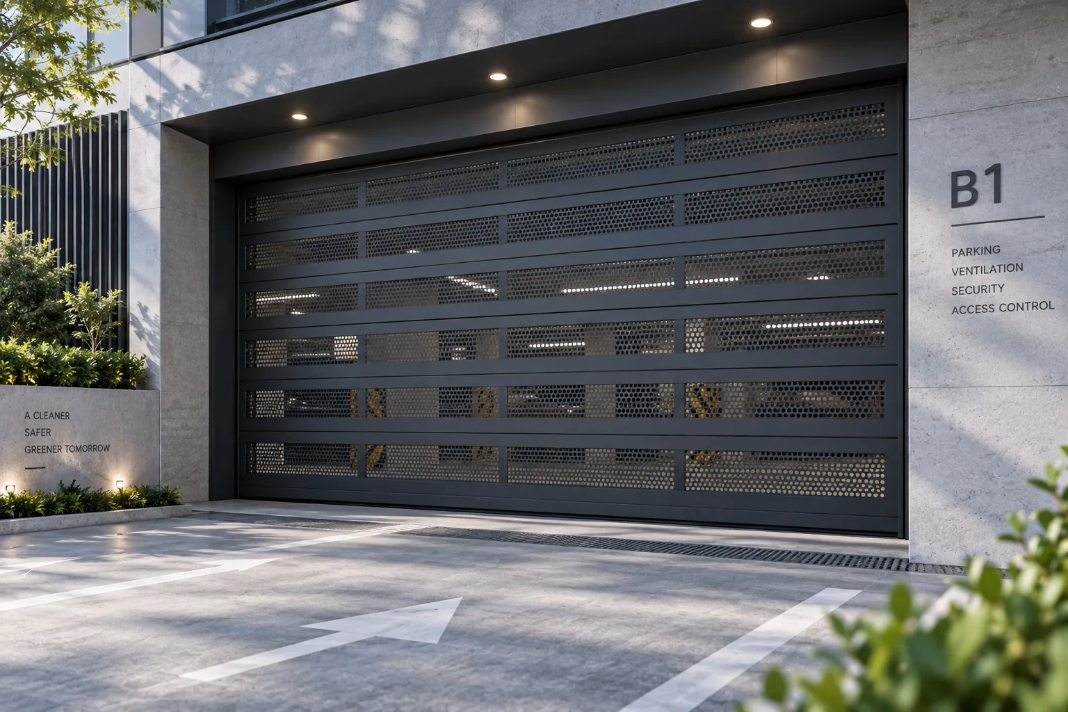 Louvered and Perforated Airflow Garage Door System