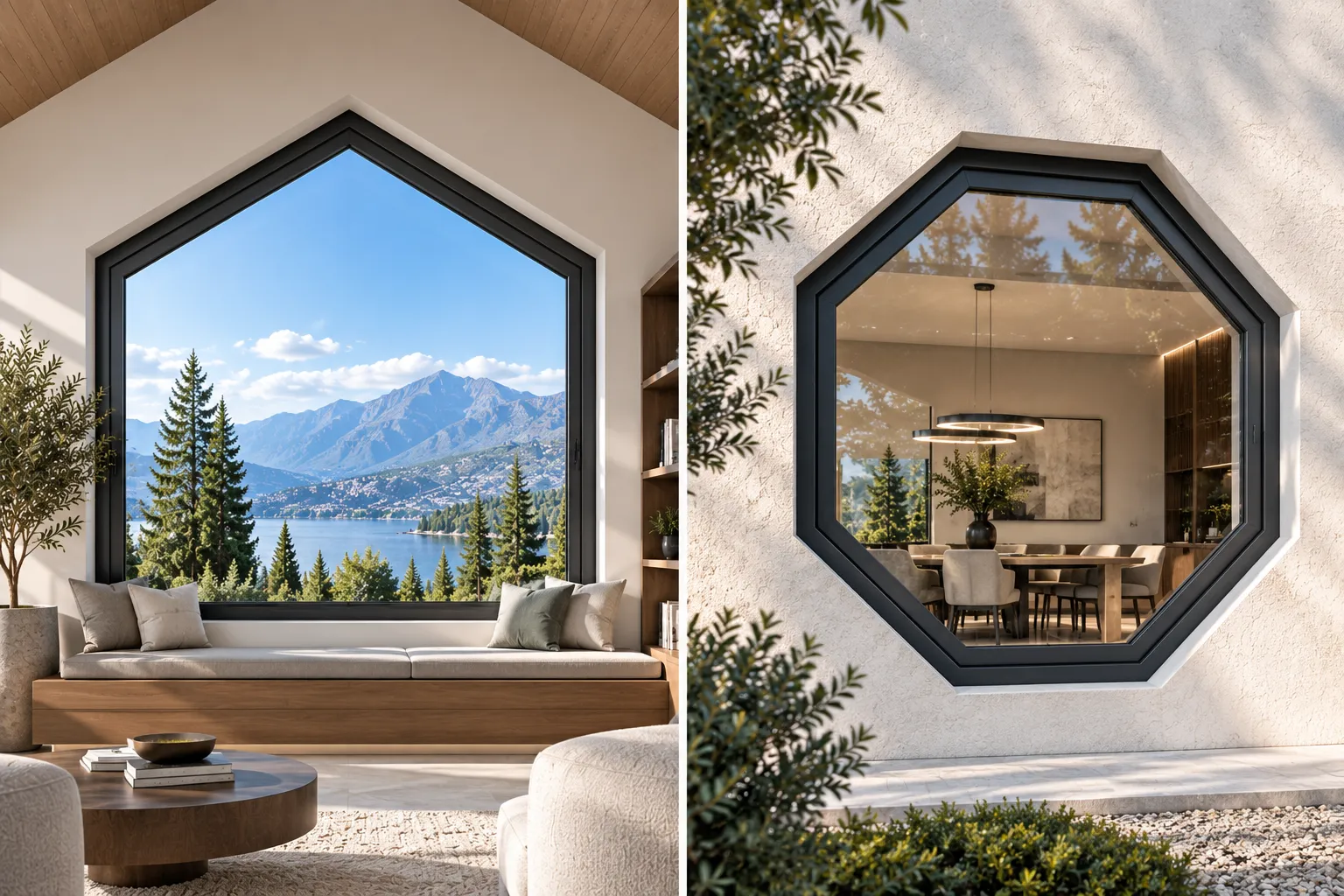 Pentagon and Octagon Architectural Window Profile