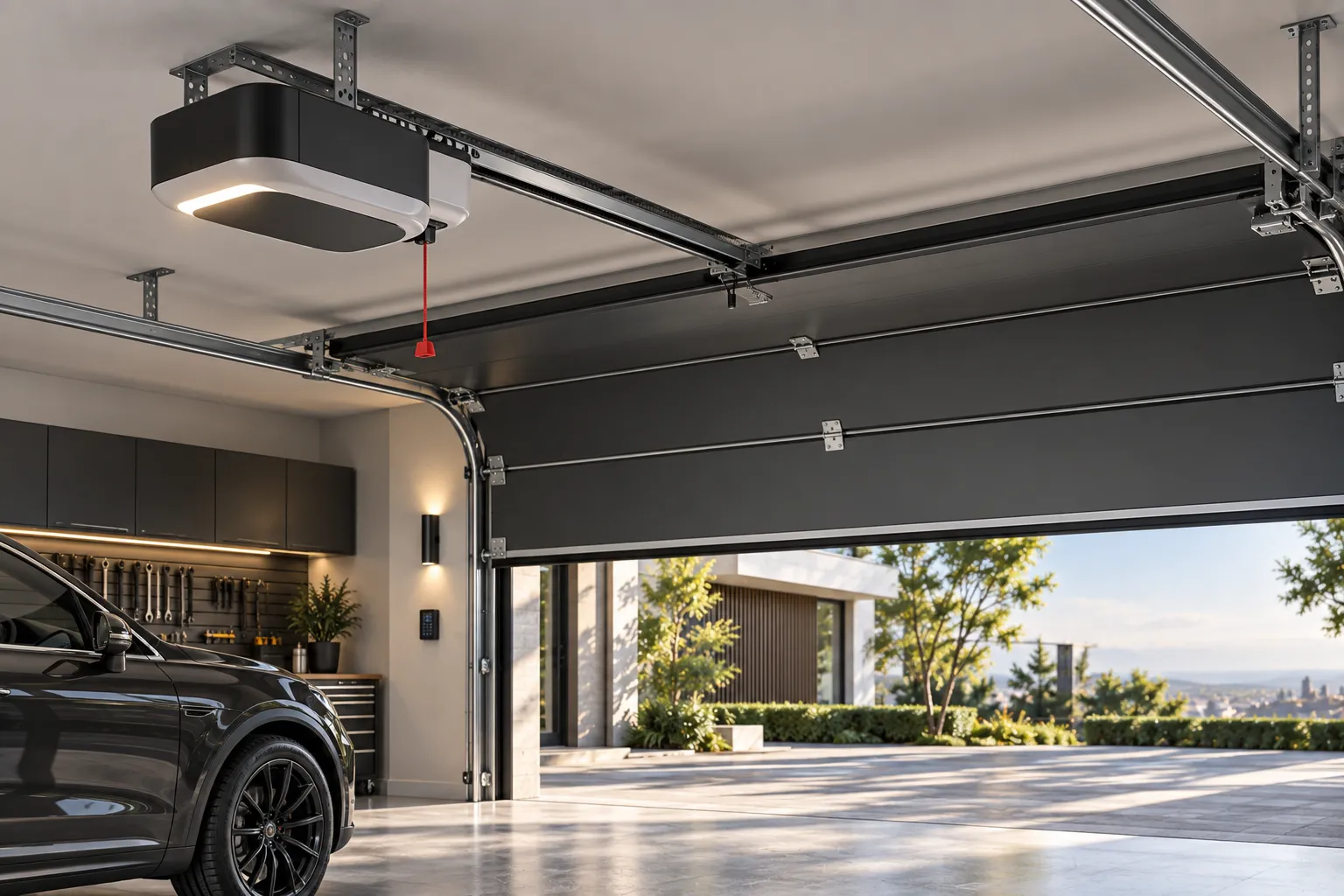 Orient Juko Metal Art smart garage door opener and safety sensor technology