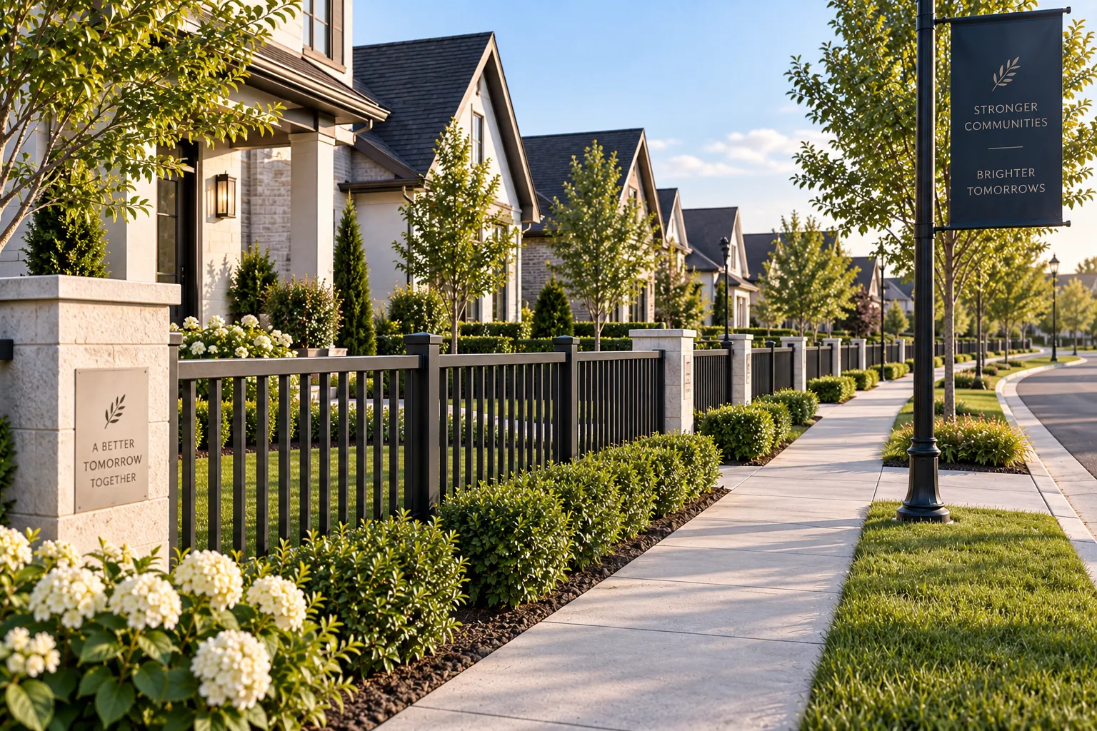 HOA Approved Gated Community Aluminum Picket Enclosures