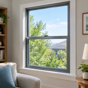Aluminum Single Hung Windows Durable Energy Efficient
